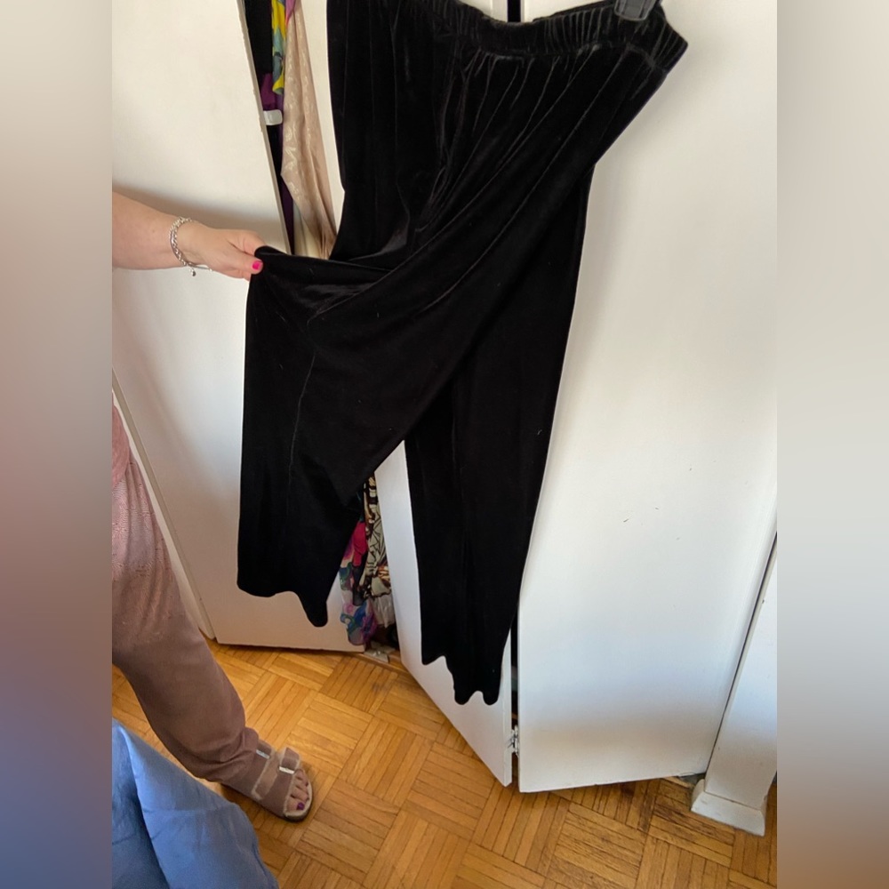 Land’s End Elastic Waist Velvet Pants
